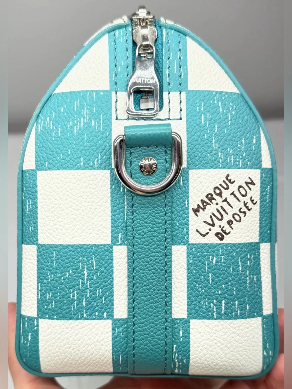 Louis Vuitton Damier City checkered Keepall with COA and dust bag